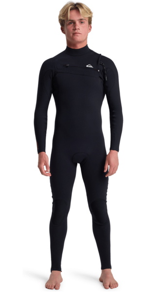 2026 Quiksilver Mens Highline 3/2mm Chest Zip Wetsuit 25AW213500 - Black